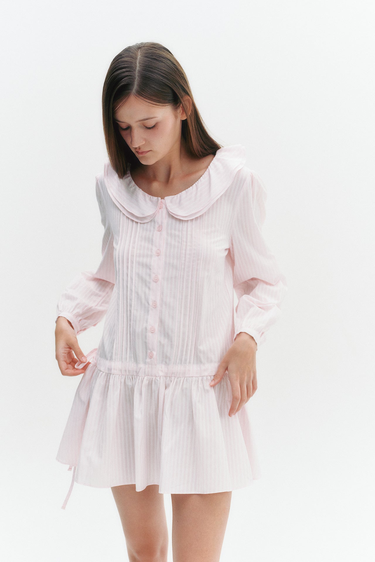 moilly-fw-25-double-frill-shirt-dress-stripe-stripe-s