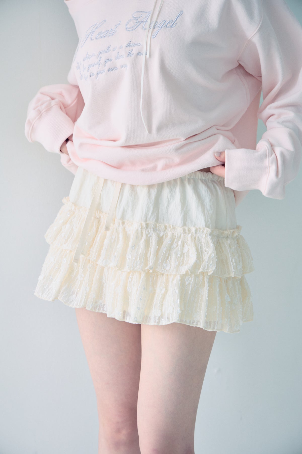 DAYNEE Love blossom skirt Cream