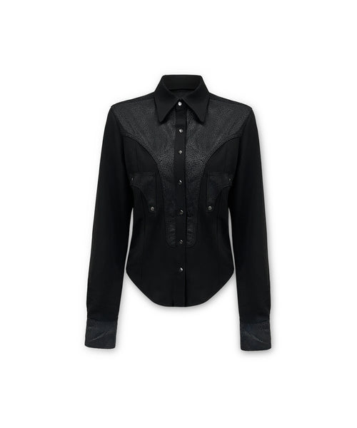 0104-ss-25-f/no.6-crack-epaulet-shirt