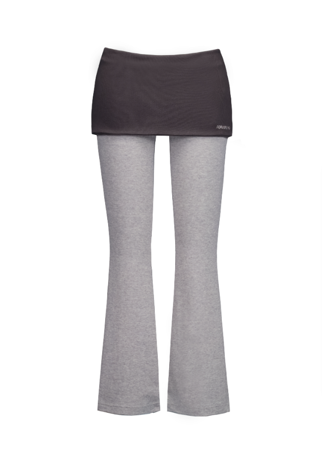 [FORUSRING] FOLDING SKIRT PANTS (CHARCOAL-GREY)