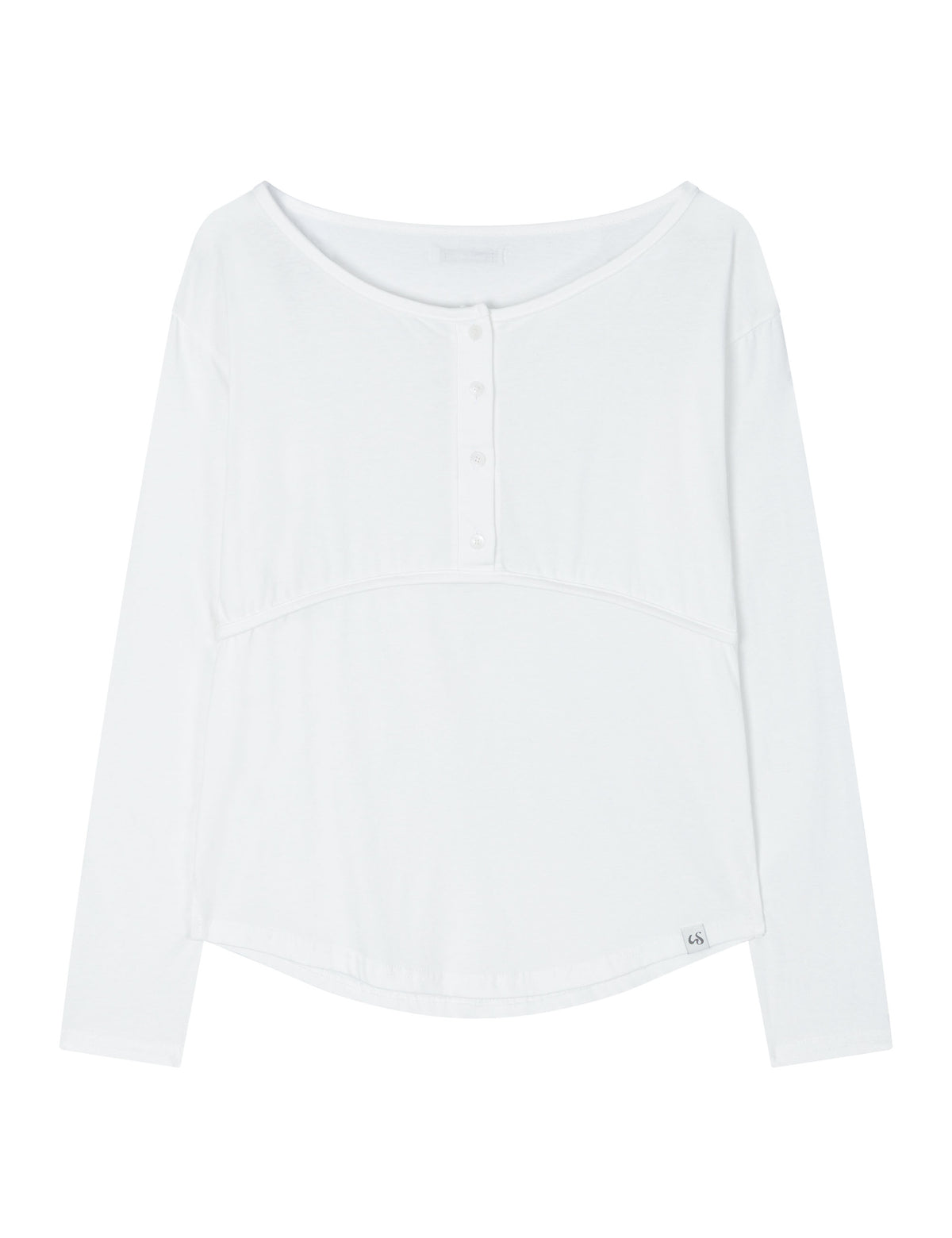 uglyshadow-fw-26-placket-ribbed-t-shirt-white-white-s