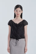 mausoleum-fw-26-sheer-ribbon-tie-shirring-blouse-black-black-s