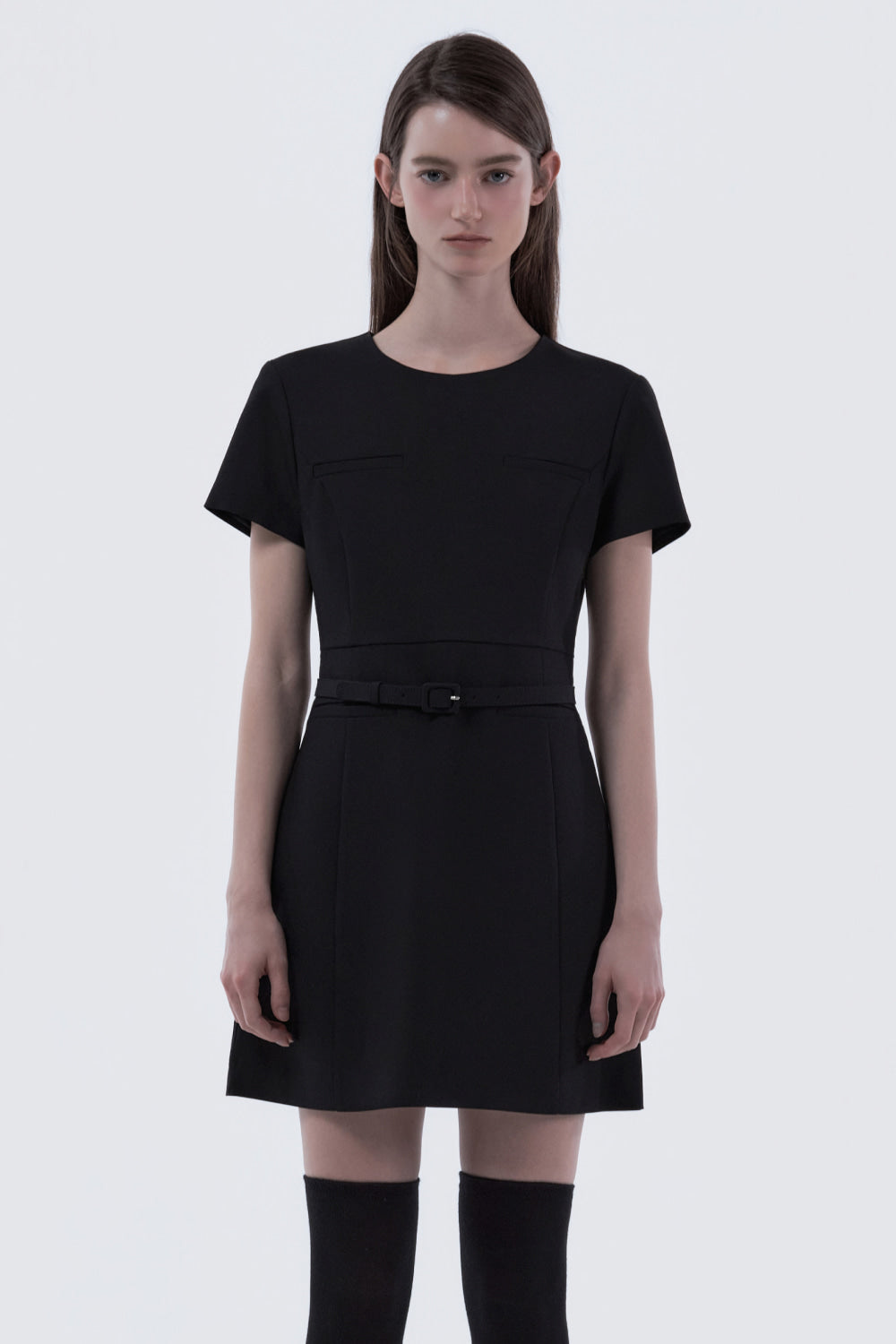 mausoleum-ss-26-belted-round-neck-suit-dress-black-black-s