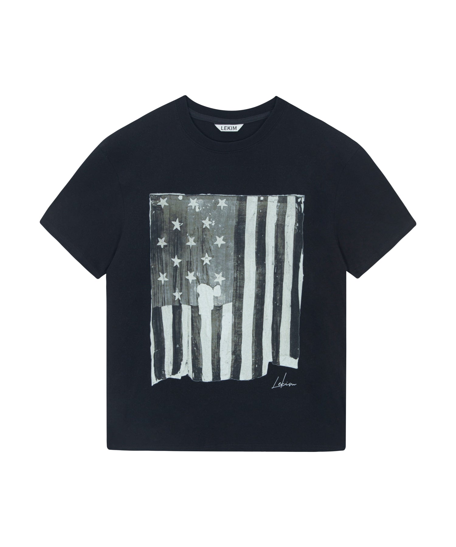 lekim-ss-25-vintage-flag-t-shirt-black-black-s