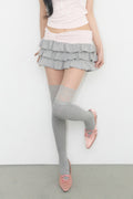 illigo-ss-26-bow-tiered-skirt-pants-melange-melange-s