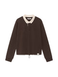 glowny-fw-25-g-contrast-polo-long-sleeve-brown-brown-s