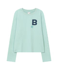 bauf-fw-26-b-logo-logo-slim-fit-long-sleeve-top-mint-mint-s