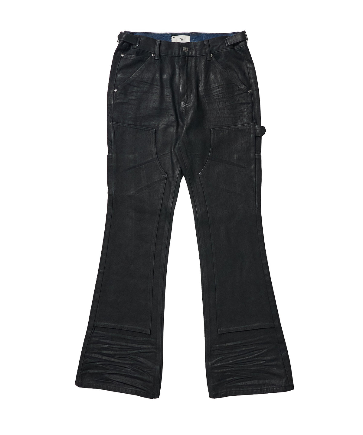 schism-inducing-fw-26-double-knee-bootcut-jeans-coated-black-coated-black-s