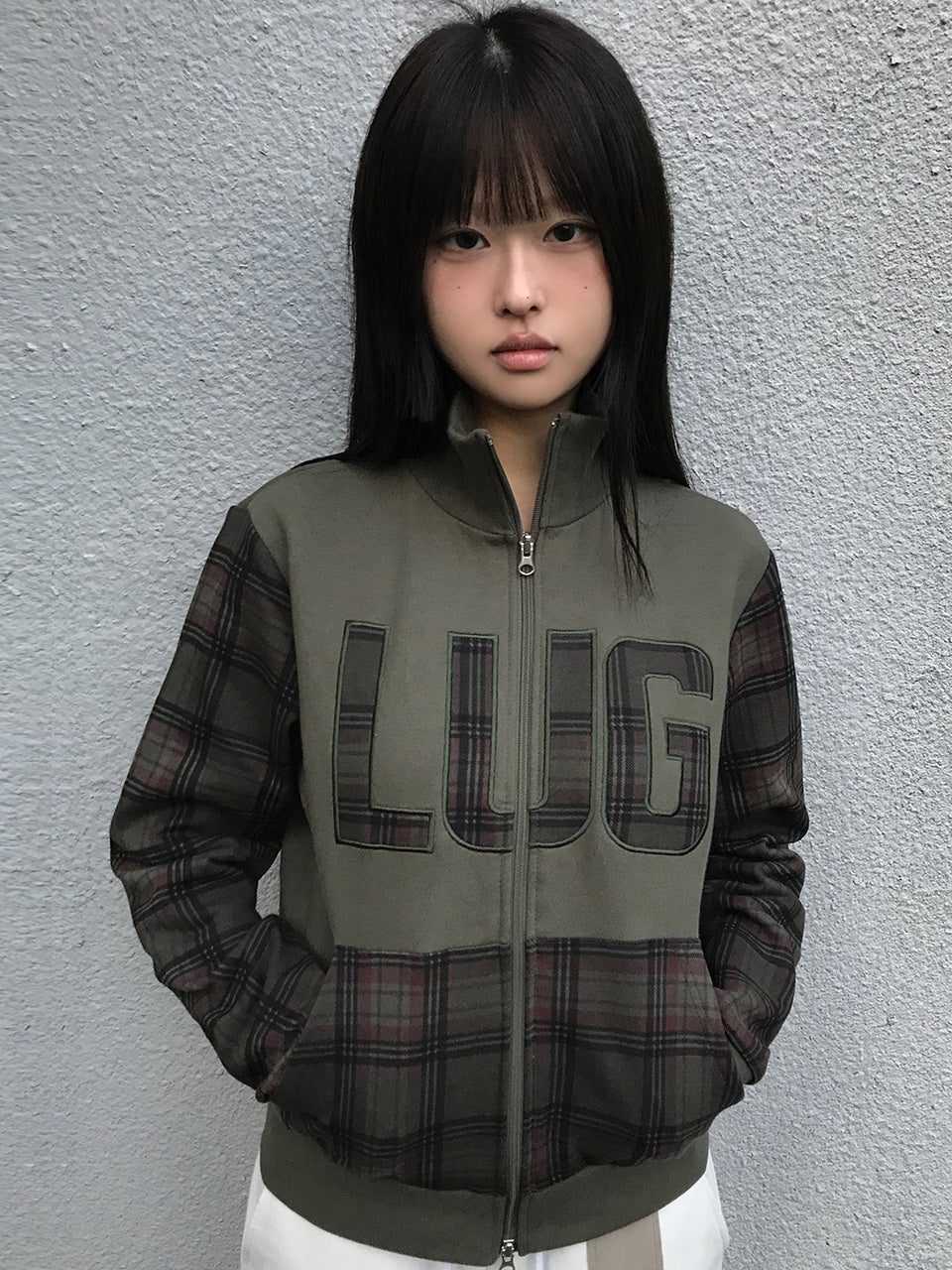 luv-is-true-fw-25-ev-check-lug-training-zip-up-green-green-s