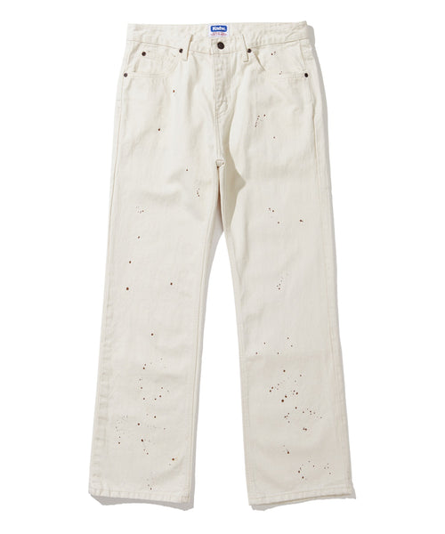 knd-ss-26-97-lc-splatter-bootscut-denim-pants-ecru-denim-s