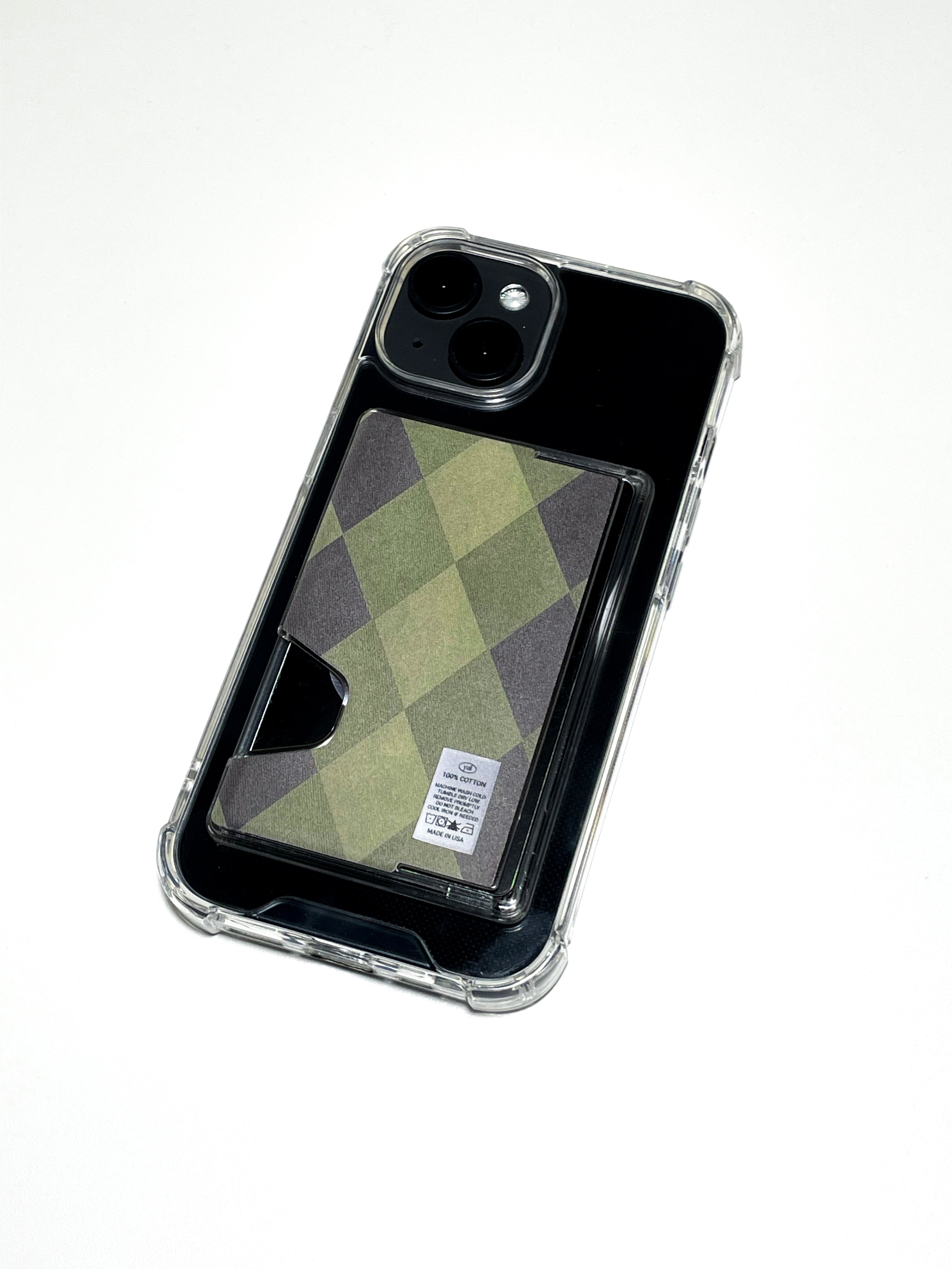 FAKEJAZZ SOCIAL CLUB Vintage checker magsafe wallet