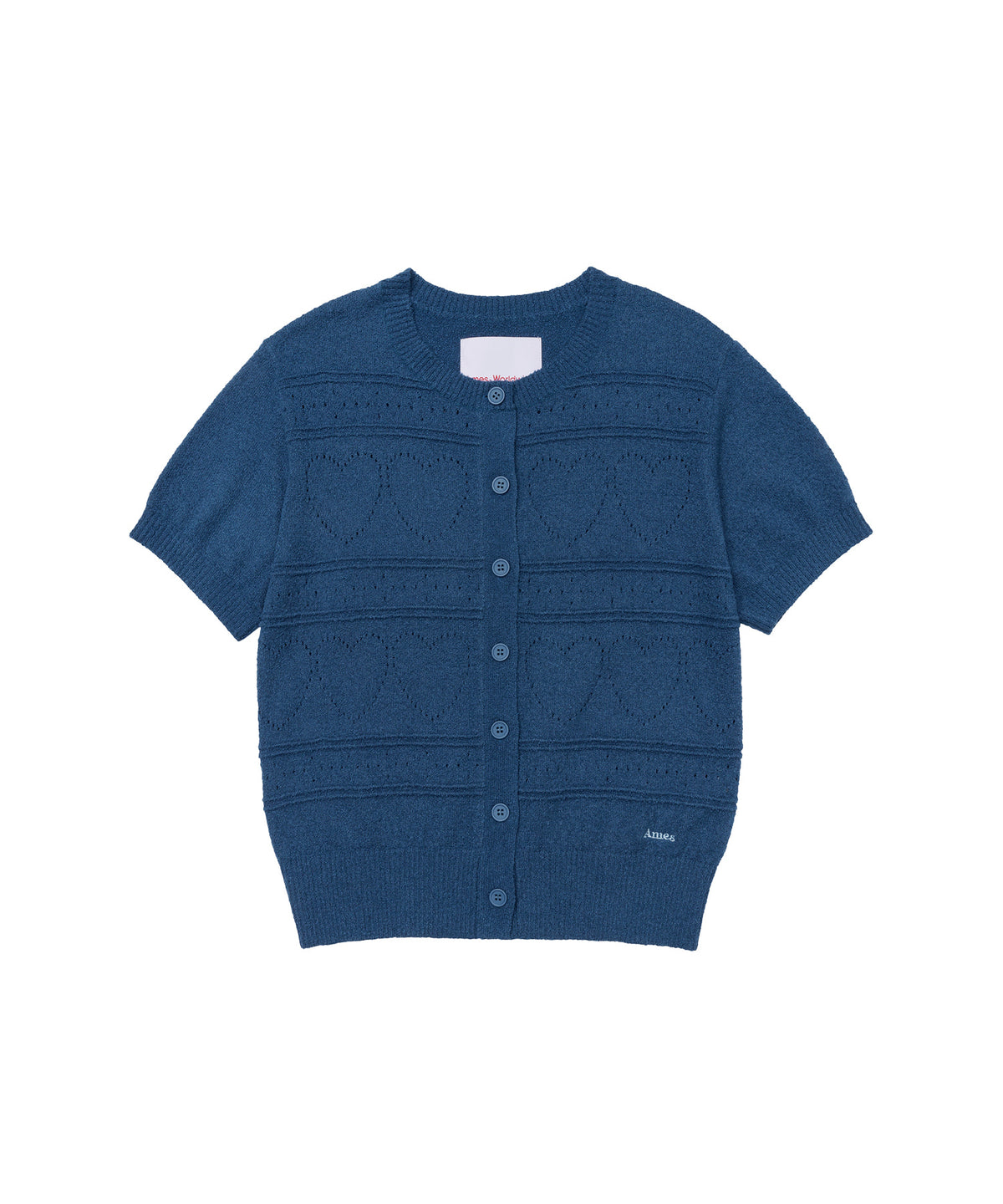 ames-worldwide-fw-26-heart-crochet-short-sleeve-cardigan-blue-blue-s