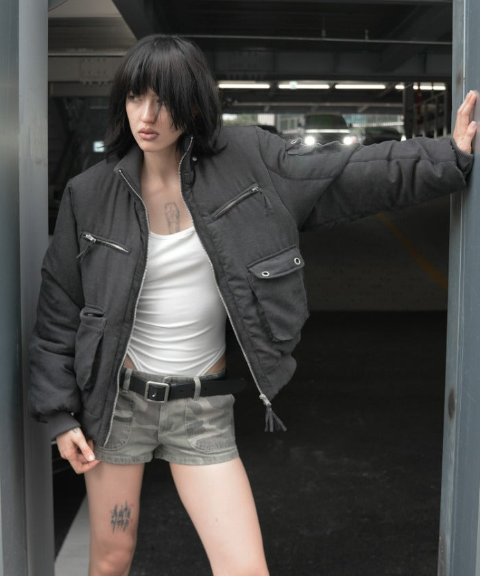 nastyfancyclub-fw-26-high-neck-vintage-quilting-jacket-charcoal-f26za502-charcoal-s