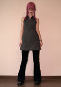 reheat-ss-25-symbol-detail-sleeveless-dress-gray-gray-s