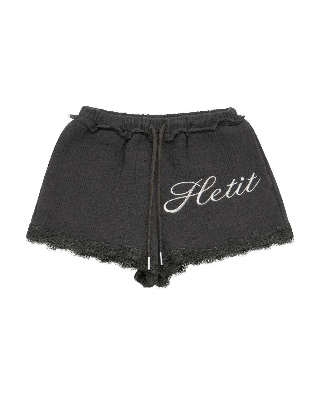 hetit-fw-26-cotton-quilted-lace-shorts-charcoal-charcoal-s
