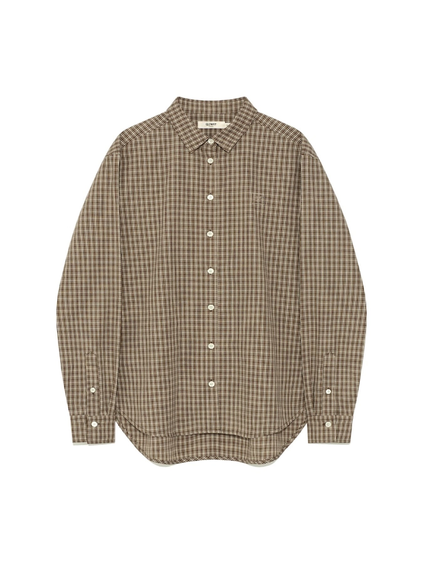 glowny-ss-26-g-classic-embroidered-button-up-shirt-brown-brown-s