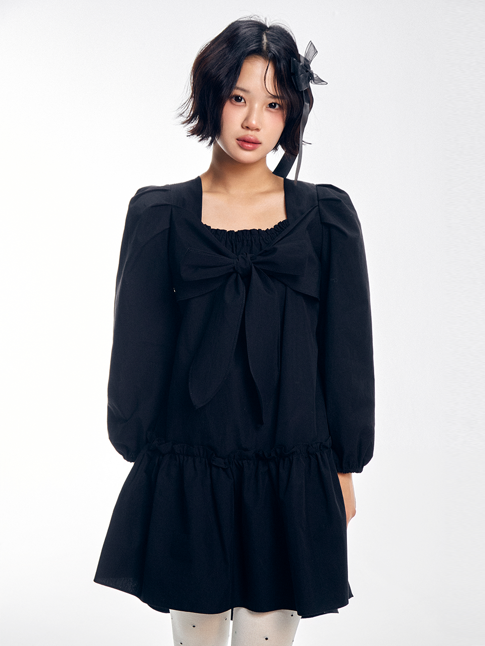 adorebelle-ss-26-ribbon-tie-dress-black-black-s
