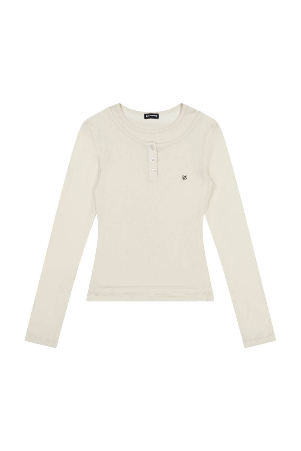 dauspice-ss-26-duc-henley-neck-double-layer-long-sleeve-off-white-white-s
