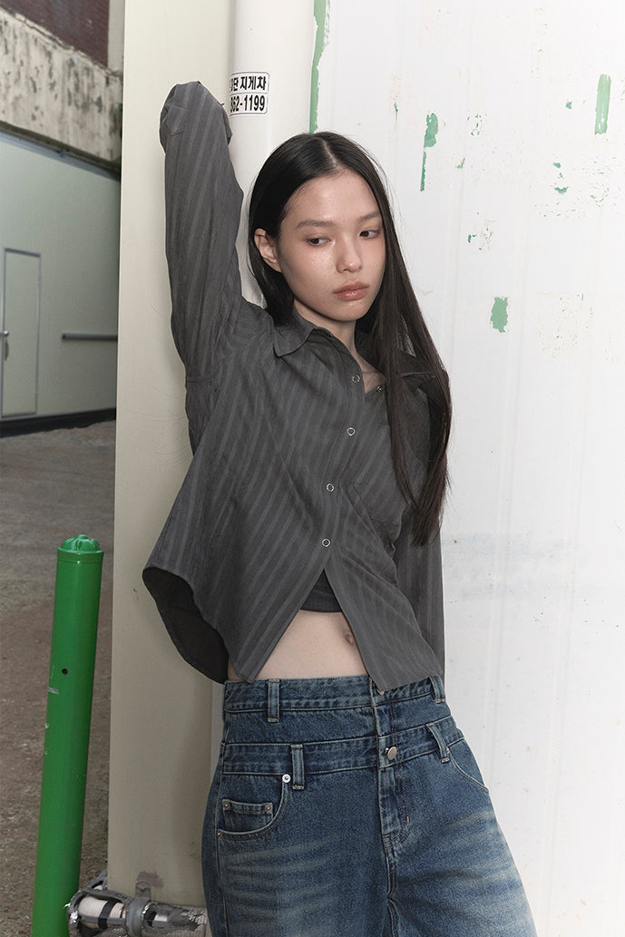 ordes-fw-24-slim-fit-stripe-shirts-dark-grey