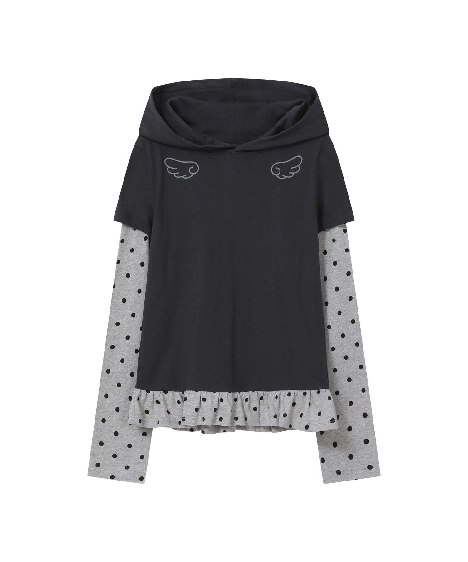 bauf-fw-25-angel-slim-fit-layered-hoodie-t-shirt-dot-charcoal-dot-charcoal-s