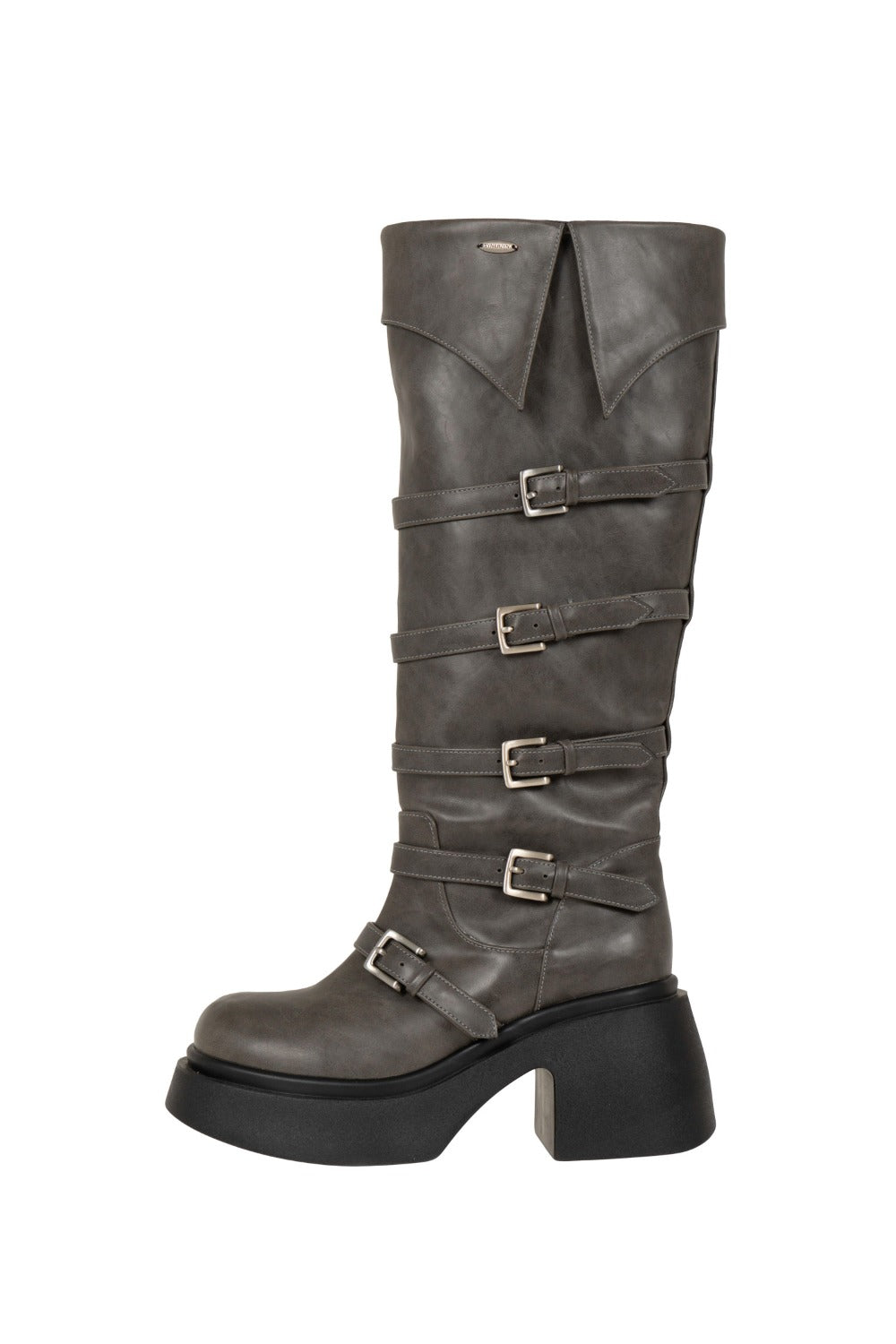 synerjyn-fw-25-western-buckle-boots-charcoal-charcoal-s