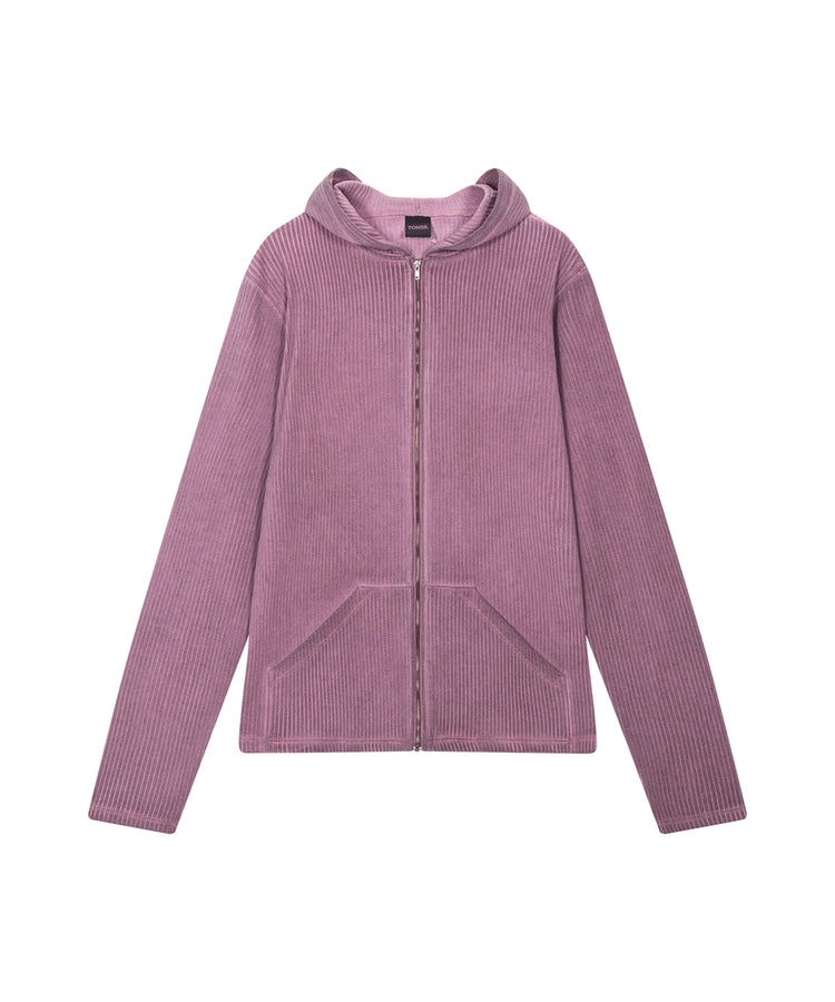 tonsil-ss-26-dirty-washed-ribbed-zip-up-hoodie-burgundy-burgundy-s
