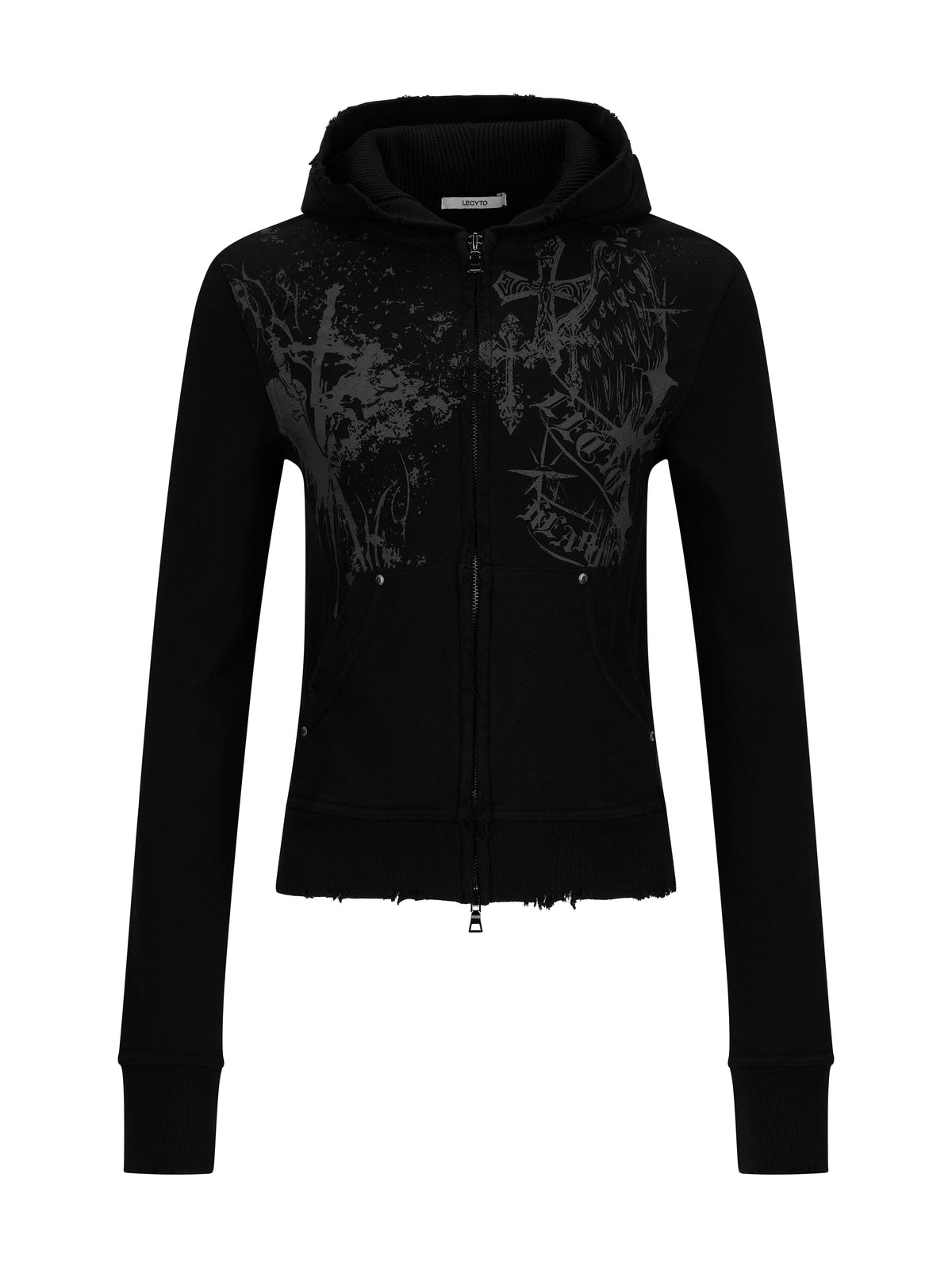 lecyto-fw-26-celestial-paint-hoodie-zip-up-black-black-s
