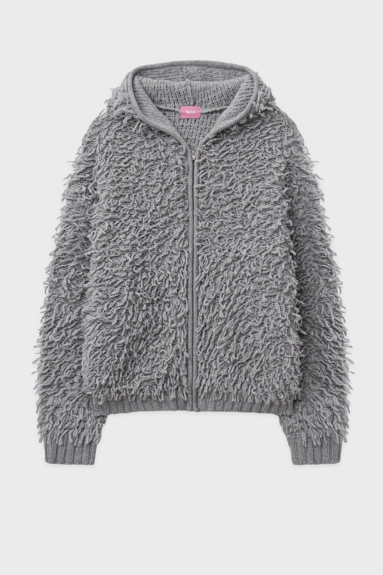 sinoon-fw-25-sinoon-fringe-hooded-knit-zip-up-melange-grey-melange-grey-s