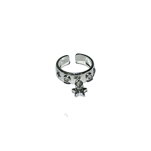 3amgang-seasonless-silver-drop-star-ring