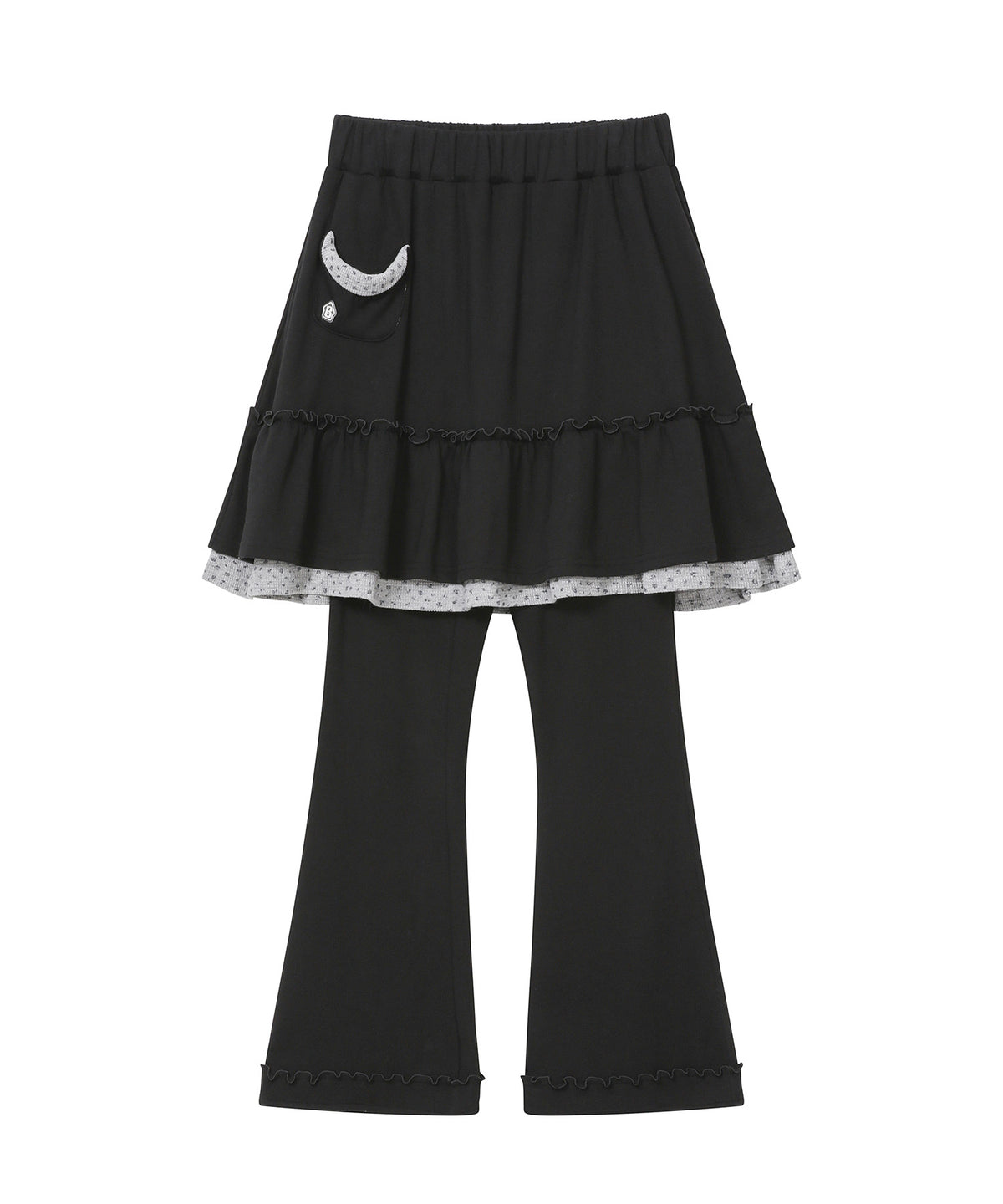 bauf-fw-26-floral-pocket-skort-black-black-s