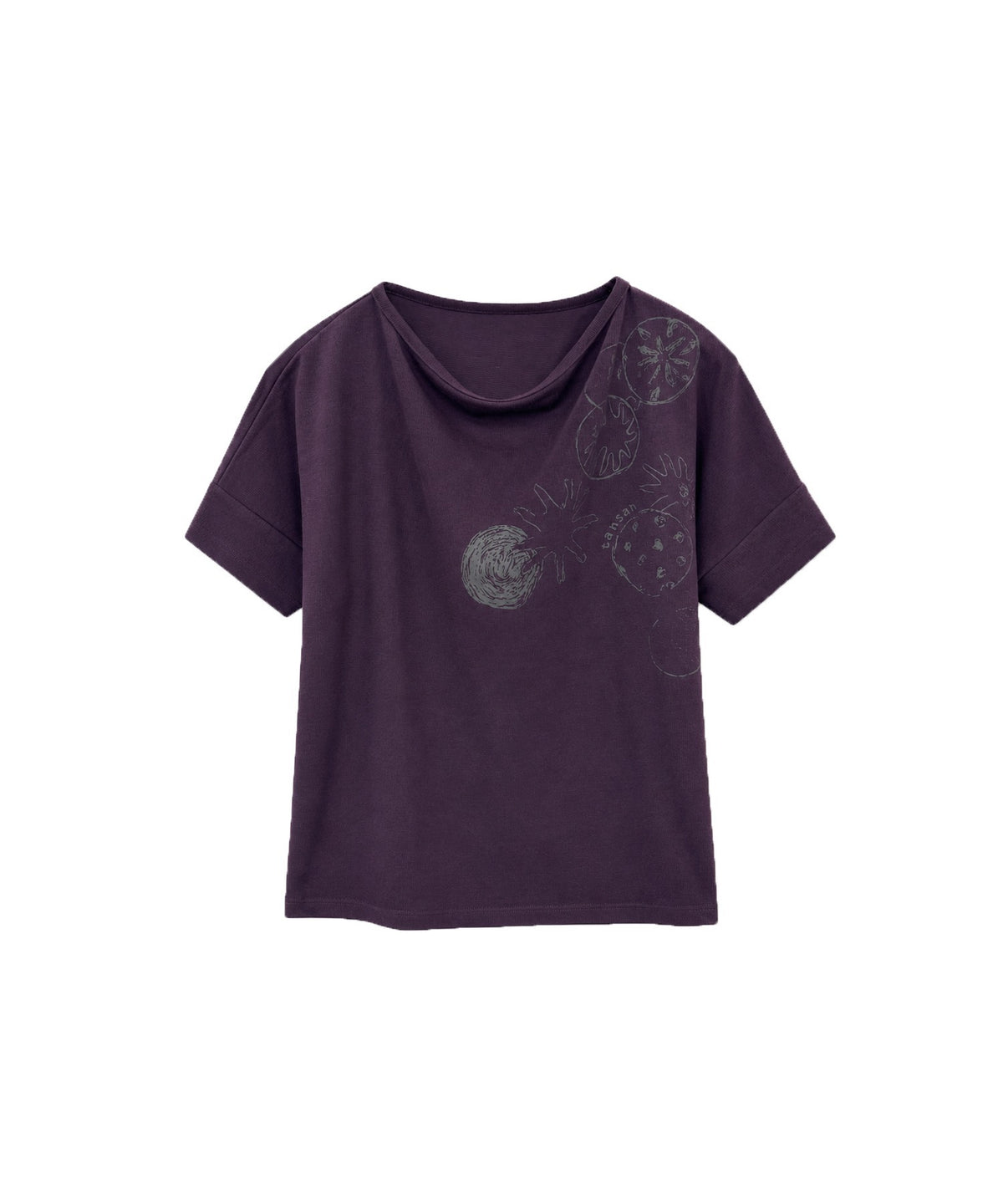tansanmagnesium-fw-26-mushroom-drape-knit-t-shirt-purple-purple-s