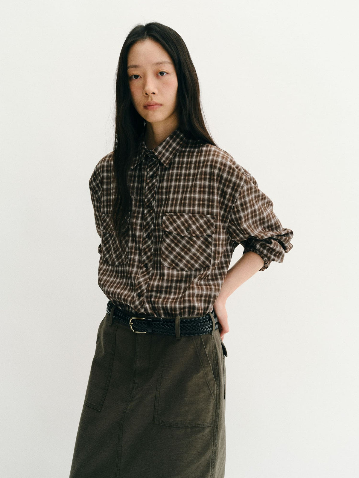 thefeu-fw-26-brushed-plaid-shirt-brown-brown-s