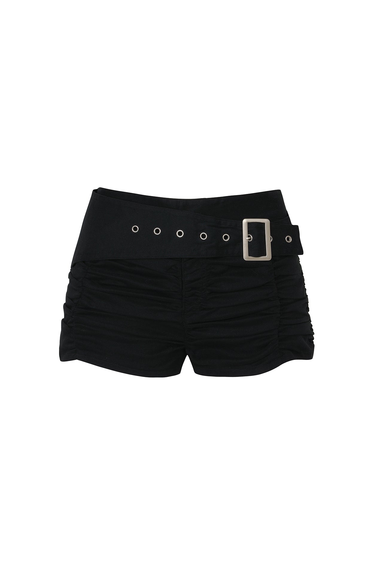 pain-or-pleasure-ss-26-viola-belted-shorts-black-black-s