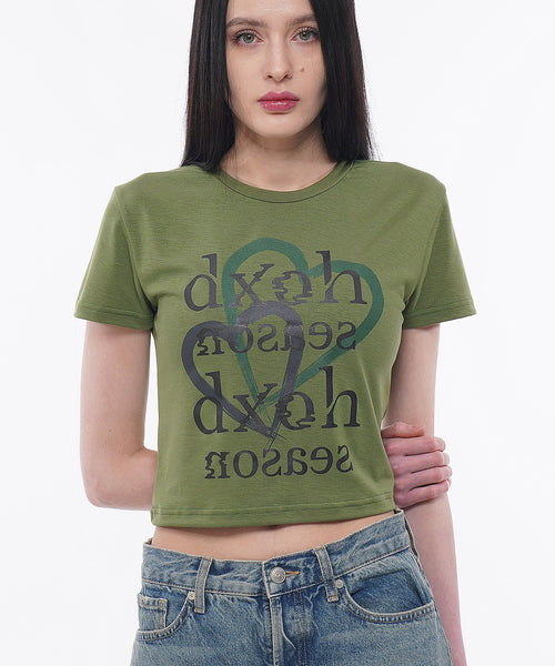 dxoh-ss-26-two-heart-season-logo-crop-t-shirt-olive-olive-s