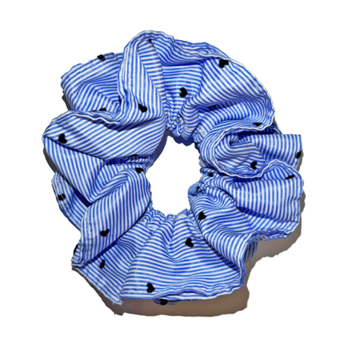 3amgang-fw-25-summer-stripe-hair-scrunchy-blue-s