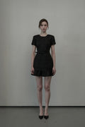mausoleum-ss-25-tweed-belted-flare-dressblack