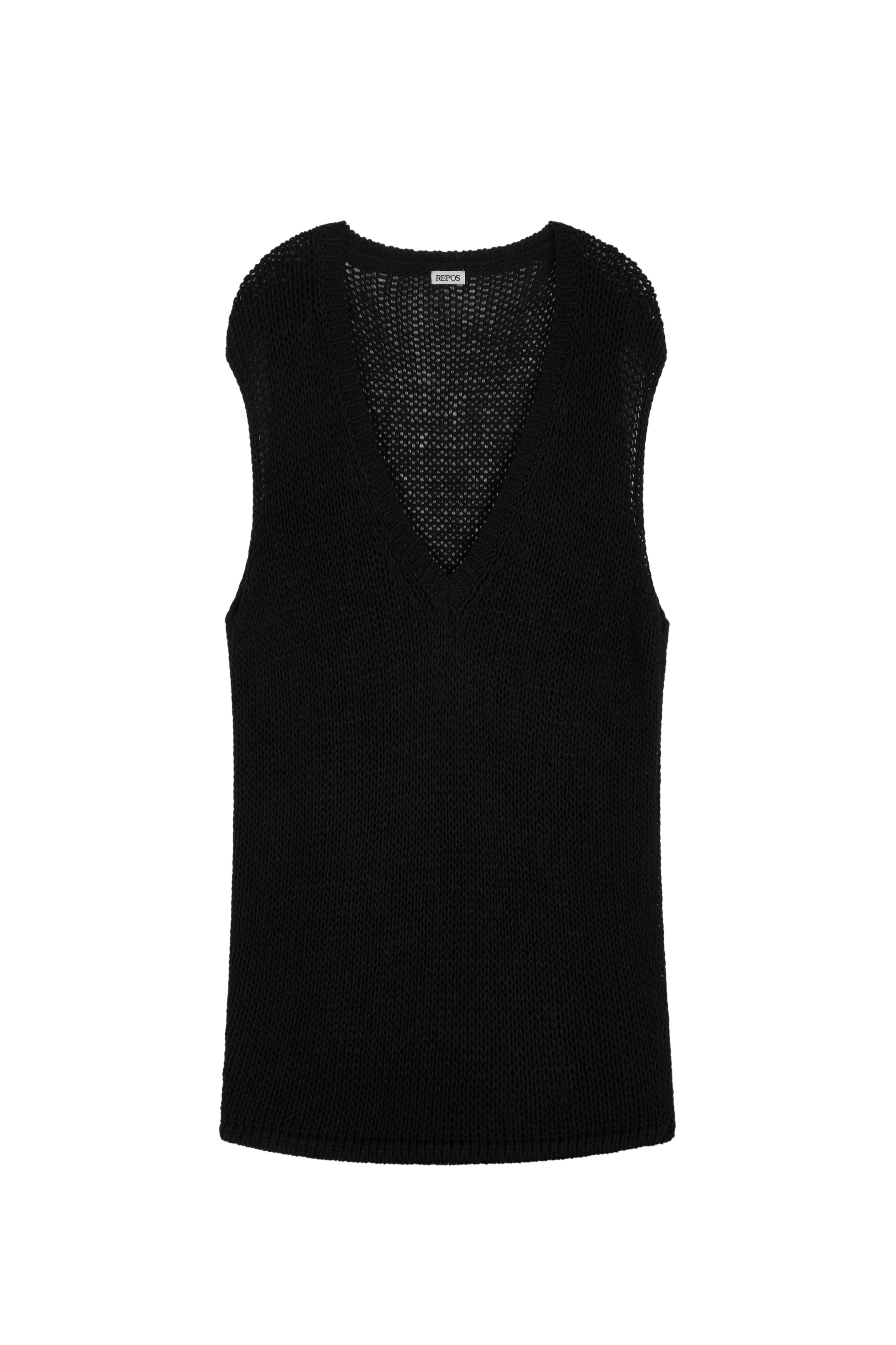 repos-fw-26-oversized-paper-cotton-vest-black-black-black-s