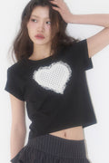illigo-ss-25-lace-heart-dot-tshirt-black