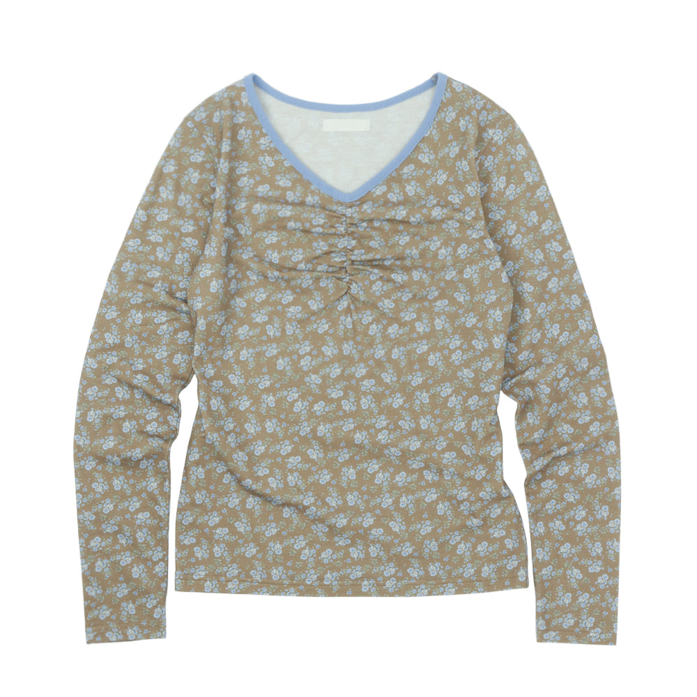 sunnect-ss-26-floral-cinch-front-ls-tee-mocha-mocha-s