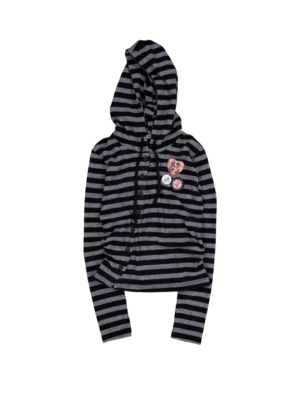 setup-exe-fw-25-badge-stripe-hooded-cardigan-charcoal-charcoal-s