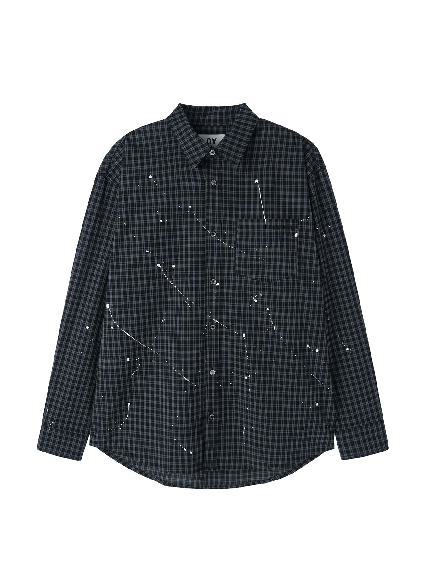 oy-ss-26-splattered-check-shirt-valhalla-black-black-s
