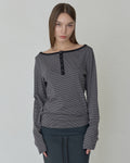 ordes-fw-25-stripe-buttoned-line-tee-charcoal-charcoal-s