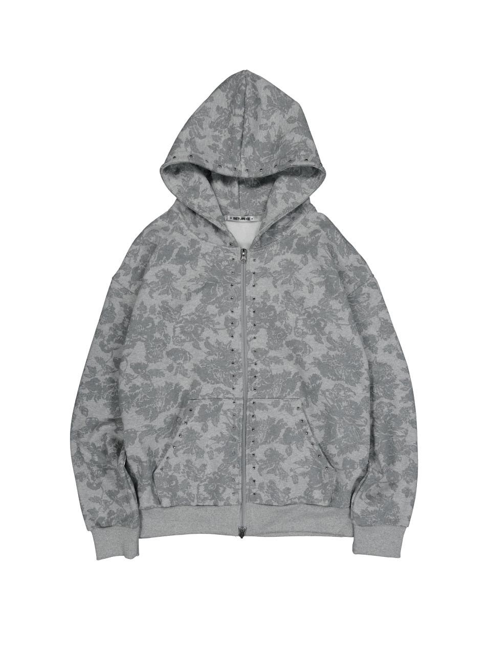 setup-exe-winter-25-flower-studded-hoodie-zip-up-melange-gray-khaki-s
