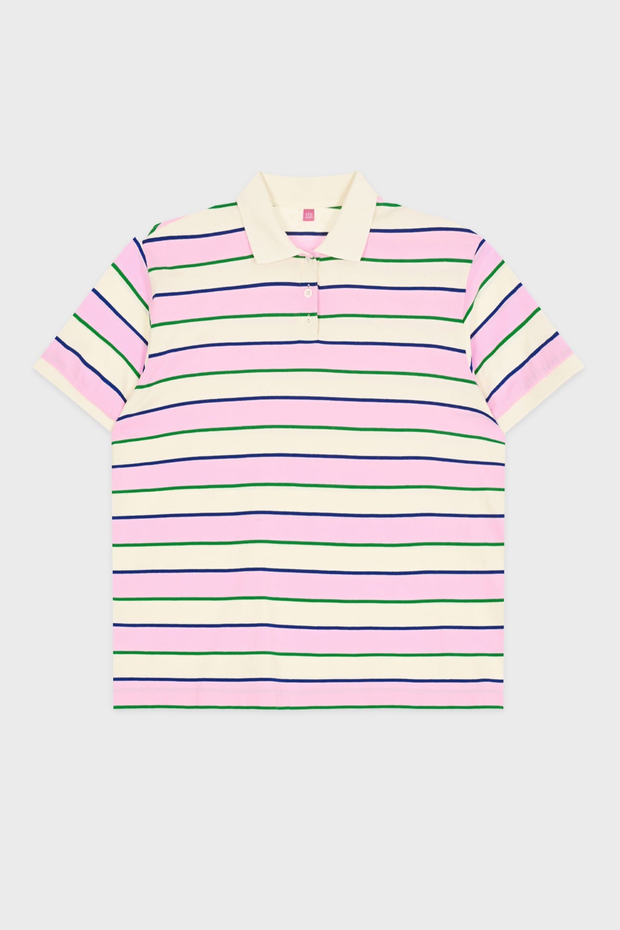 sinoon-ss-25-bold-stripe-half-sleeve-pk-shirt-pink-pink-s