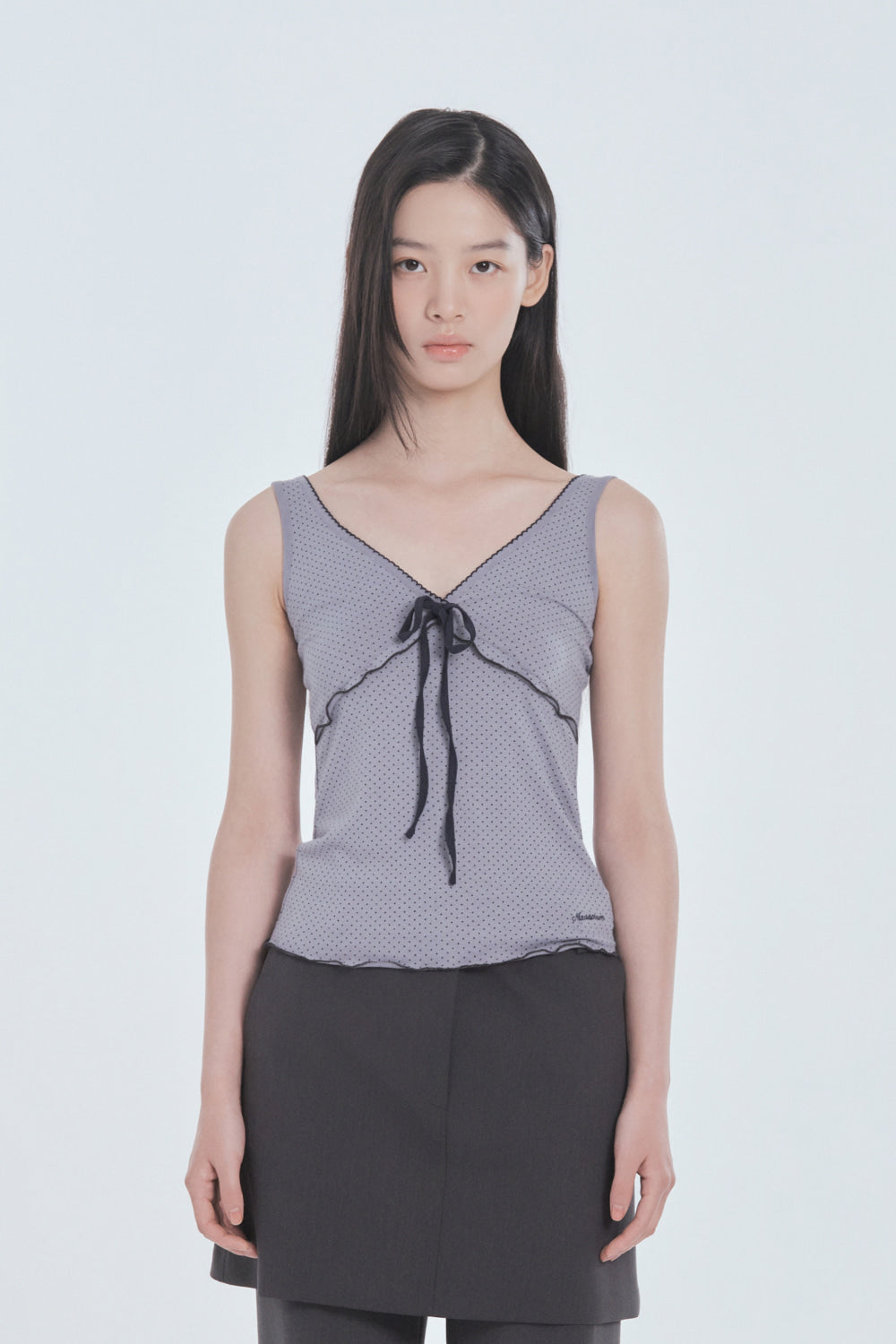mausoleum-fw-26-dot-ribbon-top-gray-s