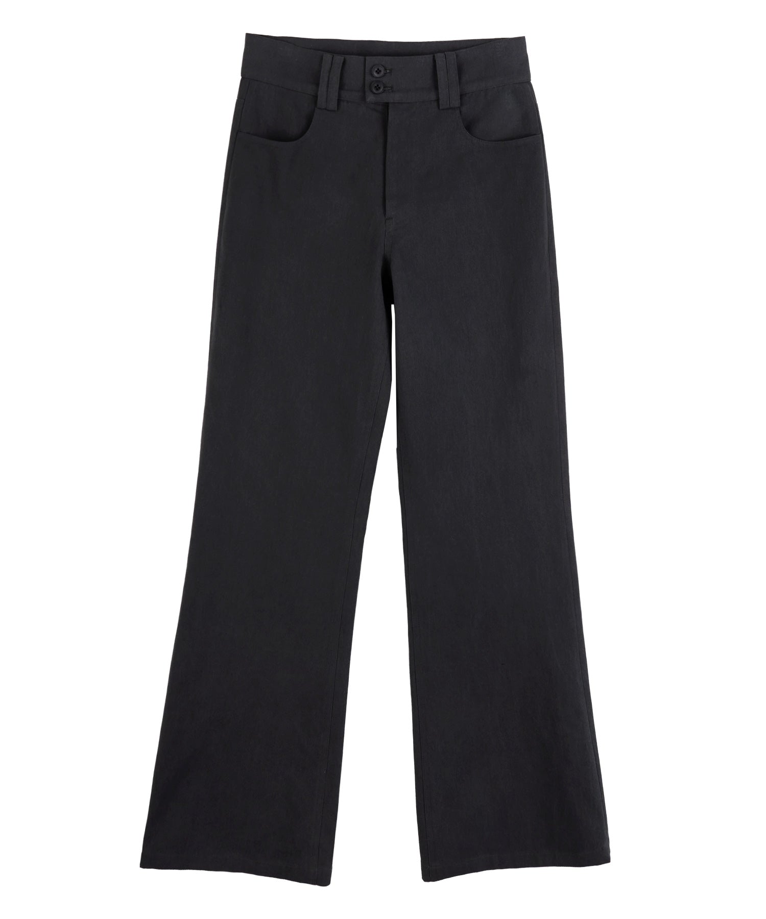high-school-disco-ss-26-two-button-pocket-bootcut-pants-charcoal-s