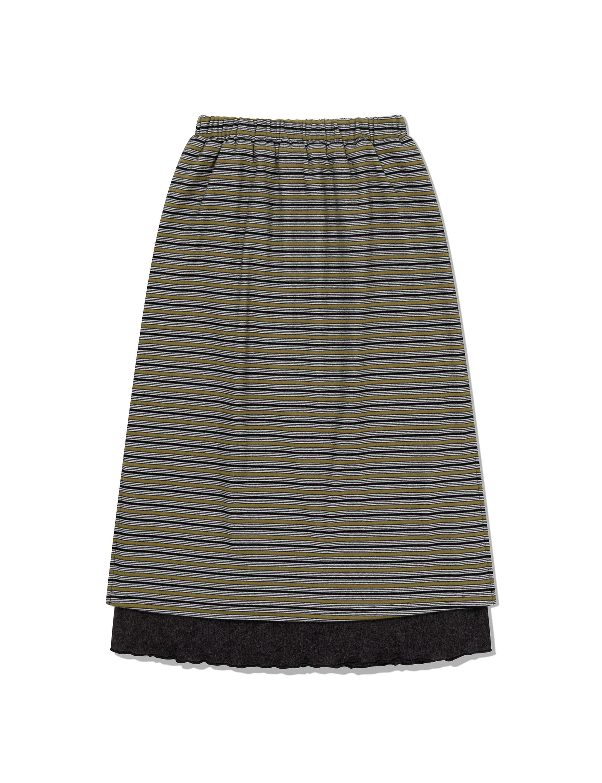 ugly-shadow-fw-25-striped-layered-skirt-khaki-khaki-s