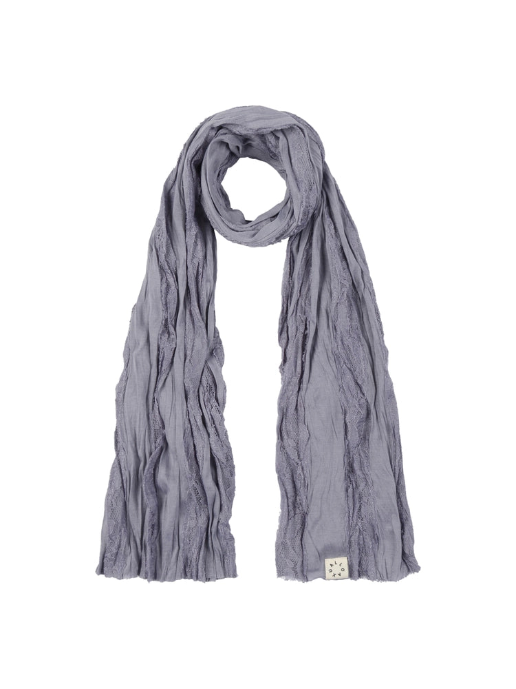lo-axual-fw-26-fray-lace-scarf-gray-s