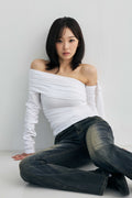 arikim-ss-26-rien-one-shoulder-shirring-top-white-white-s