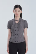 mausoleum-fw-26-string-tie-double-button-blouse-gray-gray-s